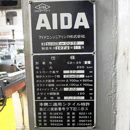 Máy Dập Thủy Lực Aida C2-25(1)